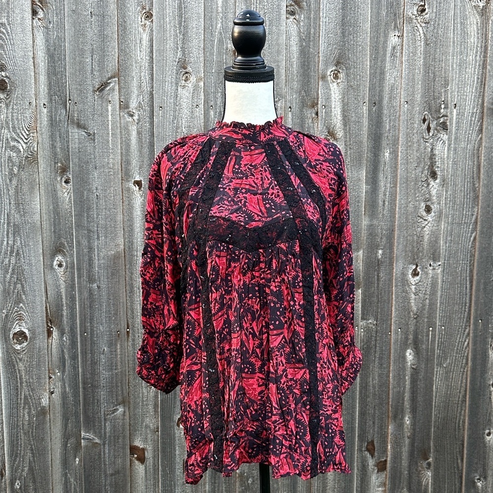 Anthropologie Bhanuni by Jyoti - Red and Black Blouse